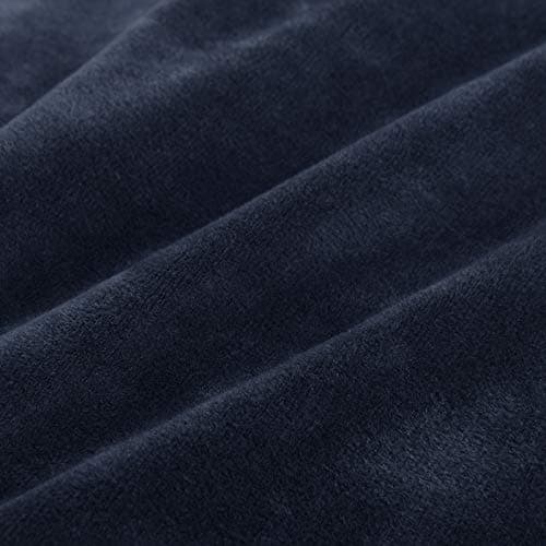 MAXIJIN Velvet Stretch Futon Mattress Cover, Full Size, Thick Soft Slipcover with Elastic Bottom (Navy Blue)