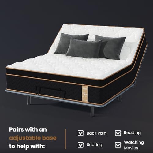 Queen Fiberglass-Free Deluxe Hybrid Mattress in a Box - 365 Night Trial, CertiPUR-US