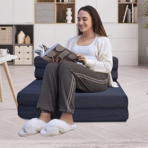 Milliard Tri-Fold Foam Mattress and Sofa Bed, Single Size