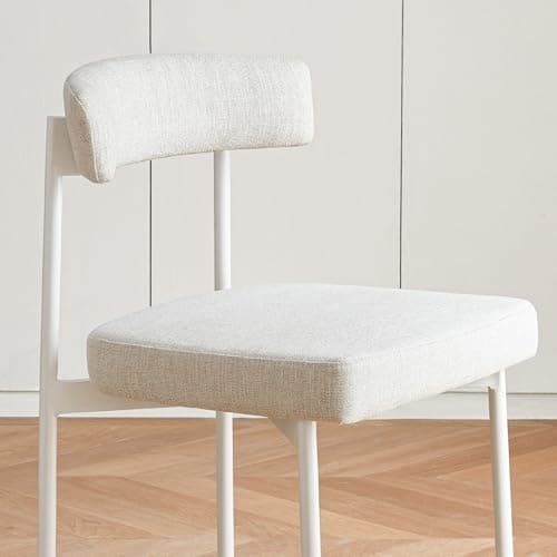 Beige Curved Back Bar Stools Set of 2, 24 Inch Counter Height