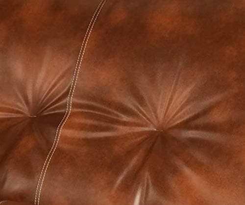 Futon Cover Only, Bonded Leather, Cappuccino, Fits 6-8 Inch Mattresses