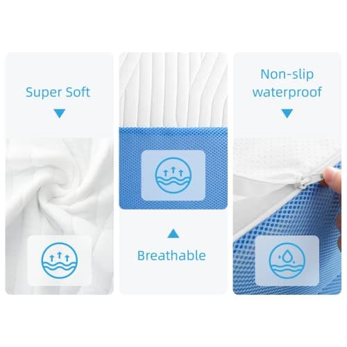 80" x 60" x 6" Foldable Gel Memory Foam Mattress with Carry Bag