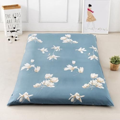 EFELIM Queen 150x200cm Printed Japanese Futon Mattress Cover with Zipper