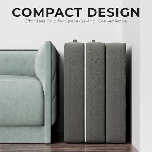 Cozzzi Lightweight Foldable Mattress for Adults & Kids - Compact & Portable Travel Mattress
