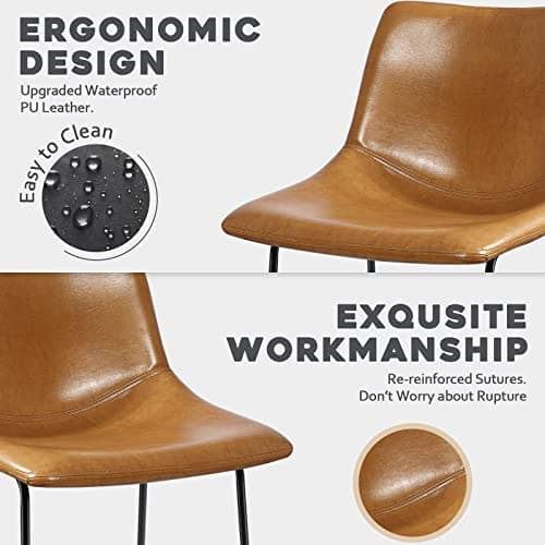 Waleaf Whisky 26" Counter Height Bar Stool Set (2pcs)