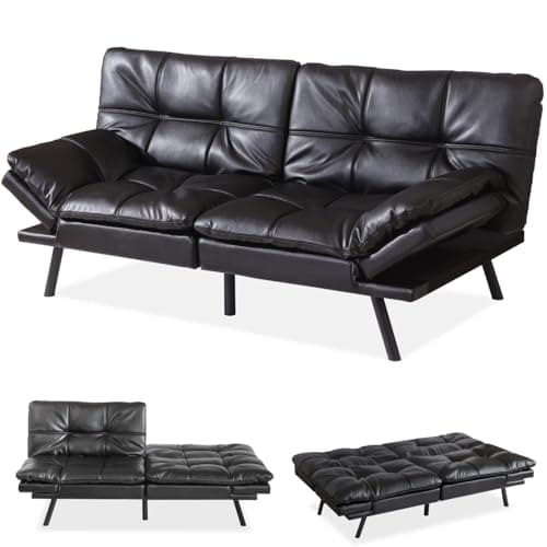 Memory Foam Futon Sofa Bed for Small Spaces
