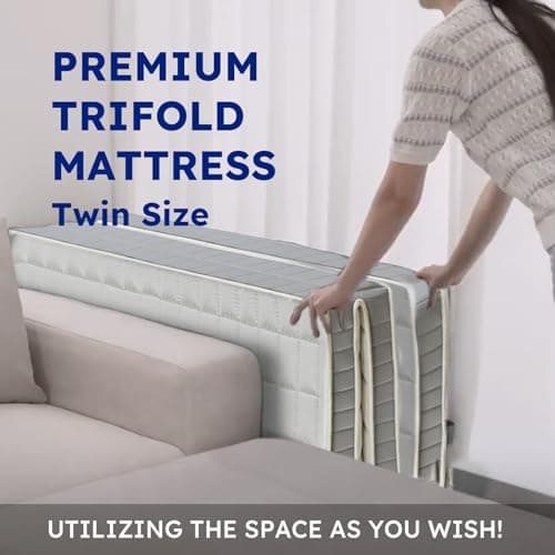 Bestsleep VA4 Z Cube Twin Mattress - 5 Inch Firm, Memory Foam, Foldable Edge Support