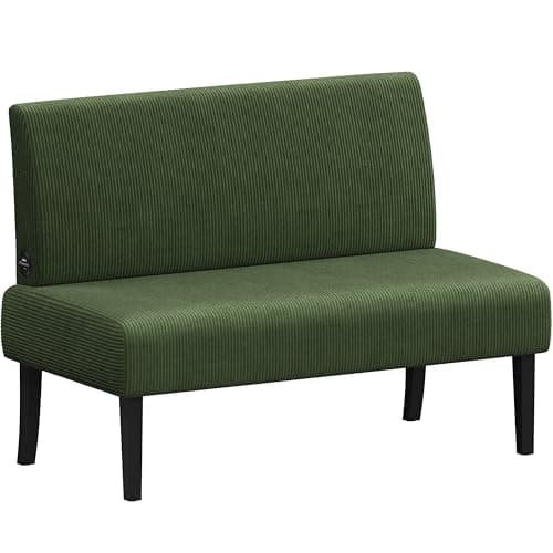 Yaheetech Green Small Mini Armless Sofa for Living Room & Dorm, Easy Assembly