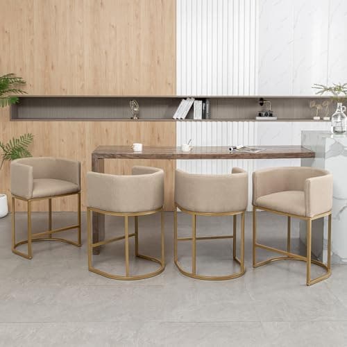 Modern Black Counter HeightBar Stool Set of 2