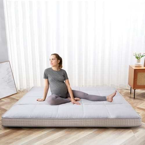 Black Full Size SUNYRISY Japanese Foldable Futon Mattress
