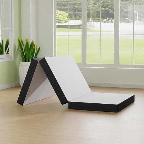 Certified 4 Inch Memory Foam Mattress Topper for Camping and Guest Rooms