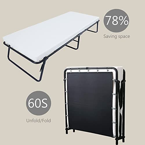 Leisure Foldaway Guest Bed - Portable Memory Foam Mattress