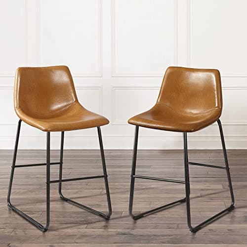Waleaf Whisky 26" Counter Height Bar Stool Set (2pcs)