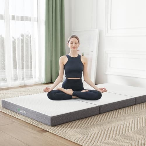 Novilla Tri-Fold Full Mattress, 4 Inch Memory Foam