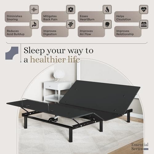 Sven & Son Essential Queen Bed Base - Easy Assembly, Zero Gravity, Wireless Remote
