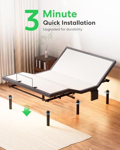 Queen Size Zero Gravity Bed Frame with Massage and Nightlight