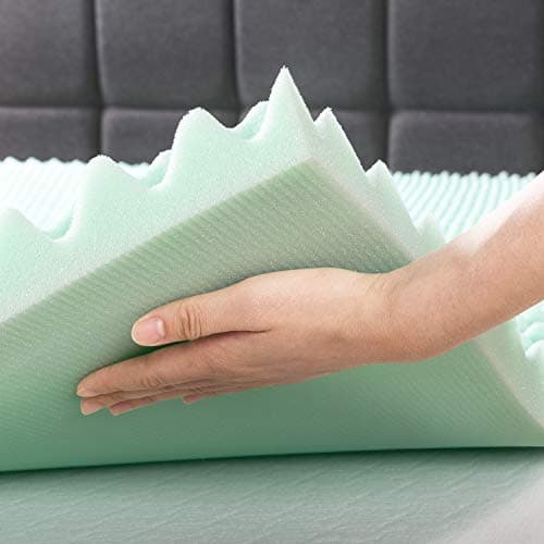 Best Price 2-Inch Aloe Infused Memory Foam Mattress Topper - King Size, CertiPUR-US Certified