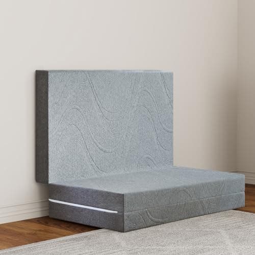 4-inch Tri-Fold Memory Foam Mattress Topper, Queen Size
