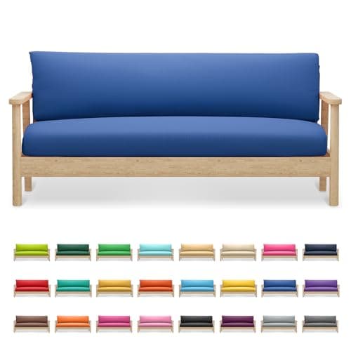 Machine Washable Zippered Armless Futon Cover, Purple