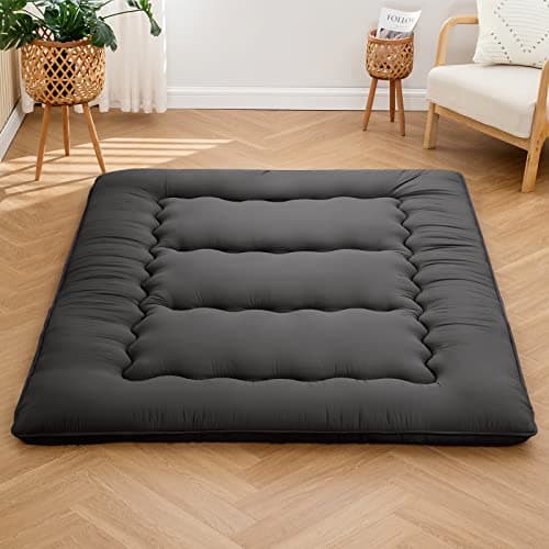Army Green Queen Japanese Memory Foam Foldable Sleeping Mattress