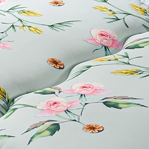 MAXYOYO Navy Floral Japanese Foldable Futon Mattress Twin Size
