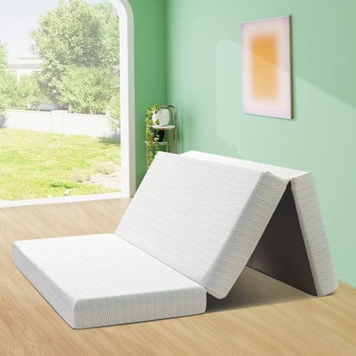 Folding Memory Foam Mattress for Camping & Indoors, TwinXL Size