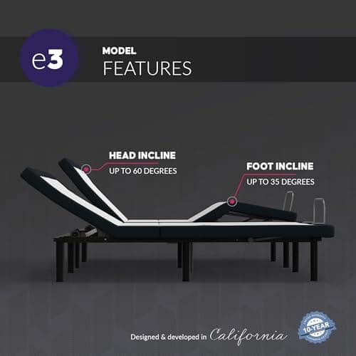 Adjustable Bed Base for Blissful Nights with Wireless Remote Control