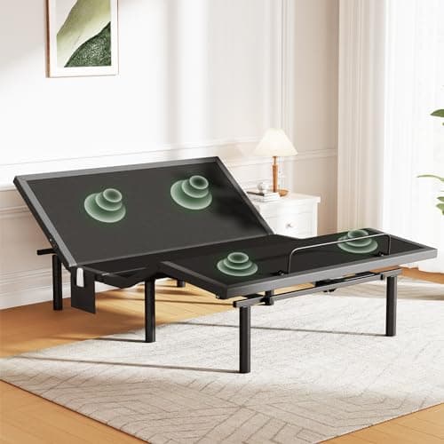 Queen Adjustable Bed Base with Massage and USB Ports