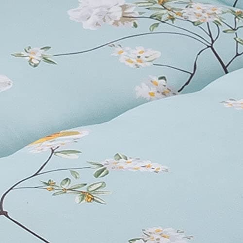 MAXYOYO Navy Floral Japanese Foldable Futon Mattress Twin Size