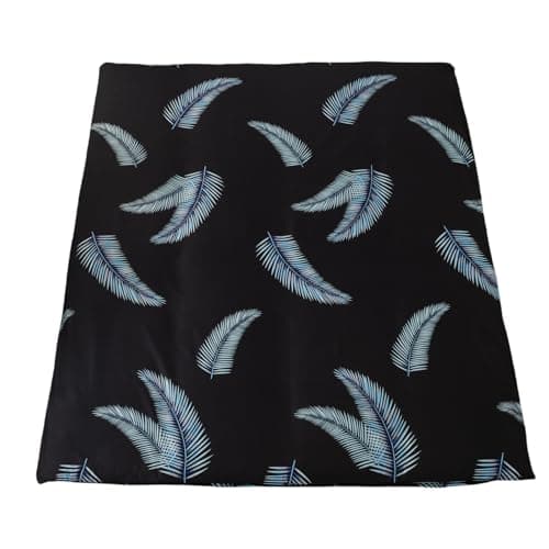 Lake Blue Flower Futon Cover for Twin Mattress, Zipper Closure, Super Soft & Machine Washable