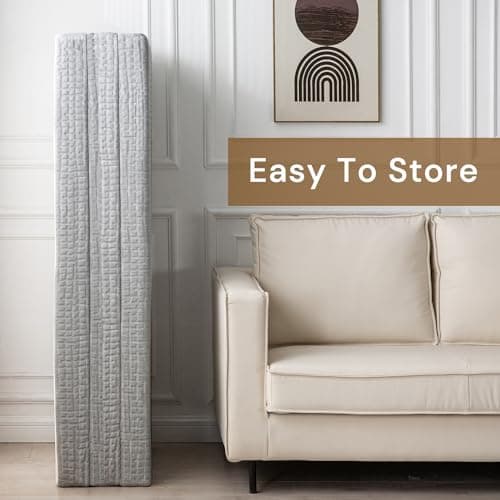 Tri-Fold 4 Inch Memory Foam Guest Mattress, Washable Cover, Non-Slip, Twin Size, Grey