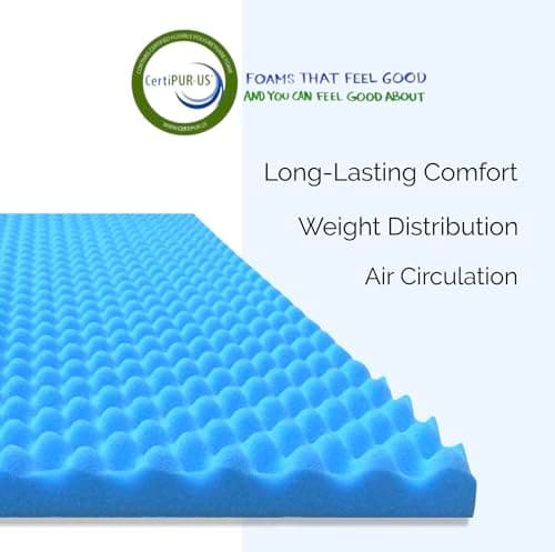 Foam Mattress Topper for Twin Size Hospitals - Support, Pressure Relief, Weight Distribution