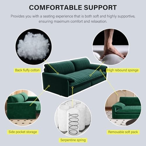 66" Oversized Reclining Futon Couch Bed with Velvet Upholstery Queen Size Daybed Loveseat