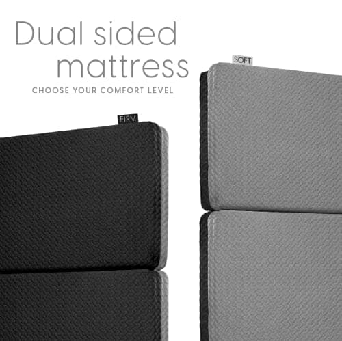 Milliard Premium Tri-Fold Memory Foam Mattress, Waterproof Cover, Full Size + Bonus Eye Mask