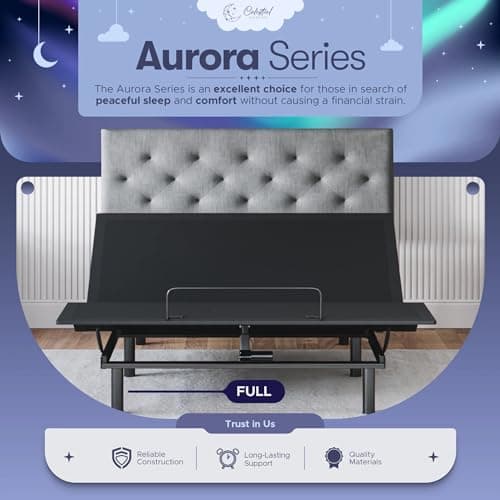 Aurora Full Size Adjustable Bed Base - Easy Assembly, Zero Gravity & Memory Positions
