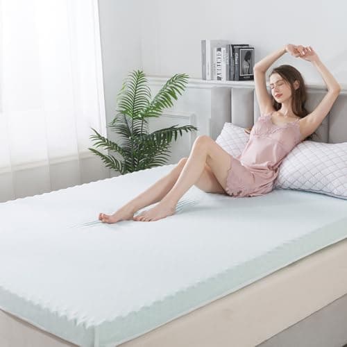 2 Inch Memory Foam Mattress Topper for Queen Size Bed, Breathable Cover for Back Pain Relief - CertiPUR-US Certified