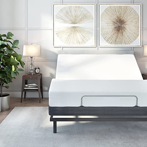 Adjustable Bed Base with Massage, Wireless Remote, and USB Ports for Queen Size Bed