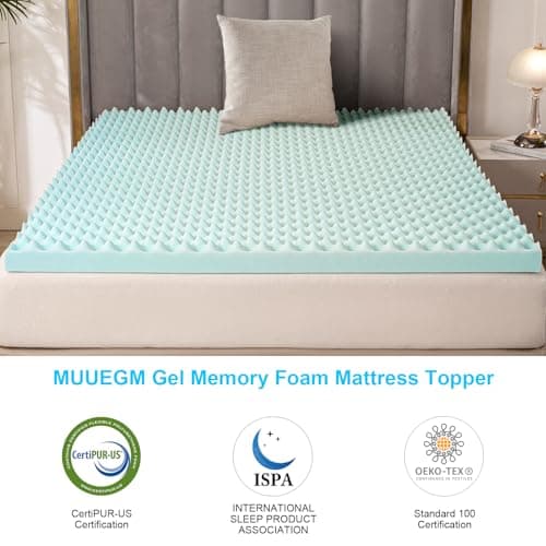 Queen Memory Foam Mattress Topper for Comfort and Back Pain Relief