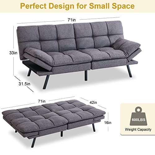 MUUEGM 267FA-DGY Sofabed in Medium Gray