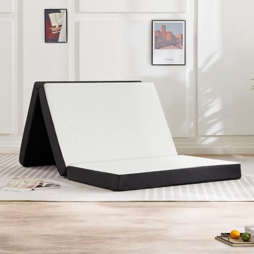 CertiPUR-US Certified 4 Inch Foldable Memory Foam Mattress Pad