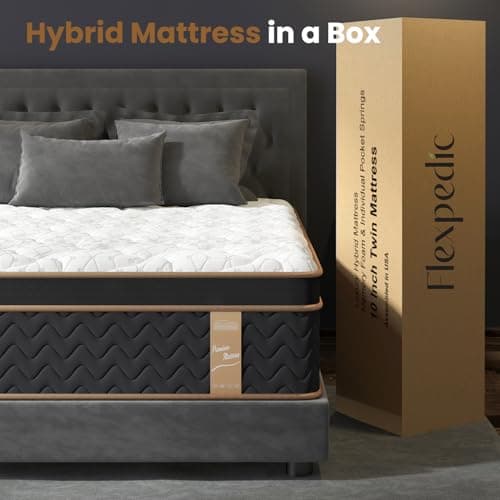Queen Fiberglass-Free Deluxe Hybrid Mattress in a Box - 365 Night Trial, CertiPUR-US