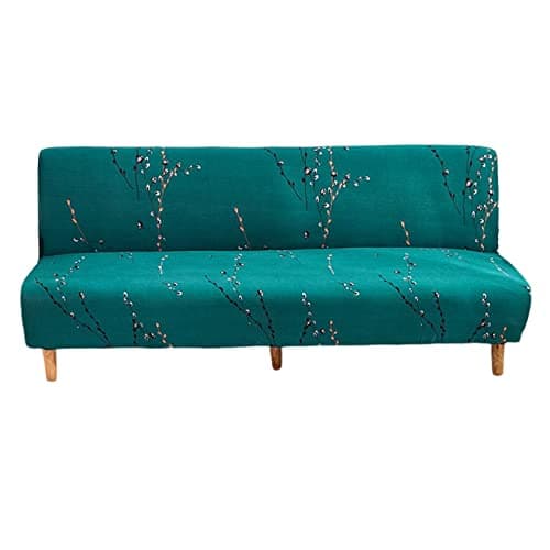 Armless Futon Couch Cover with Elastic Bottom