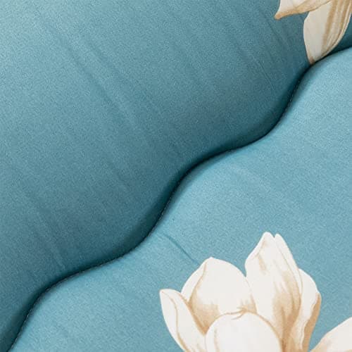 MAXYOYO Navy Floral Japanese Foldable Futon Mattress Twin Size