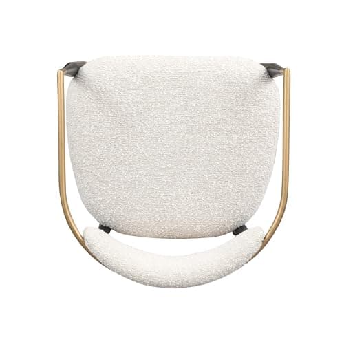 Modern Fort Counter Height Bar Stools Set of 4, 26" Bouclé with Backrest