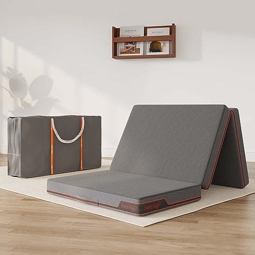 Sweetnight Folding Mattress Twin XL - Portable, Breathable & Compact Grey
