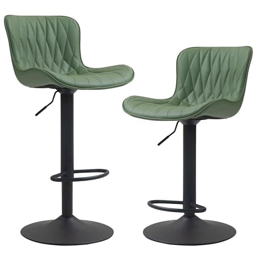 Finnhomy Modern Swivel Bar Stools, 24-32.5" Seat Height, Grey