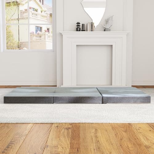 4-inch Tri-Fold Memory Foam Mattress Topper, Queen Size