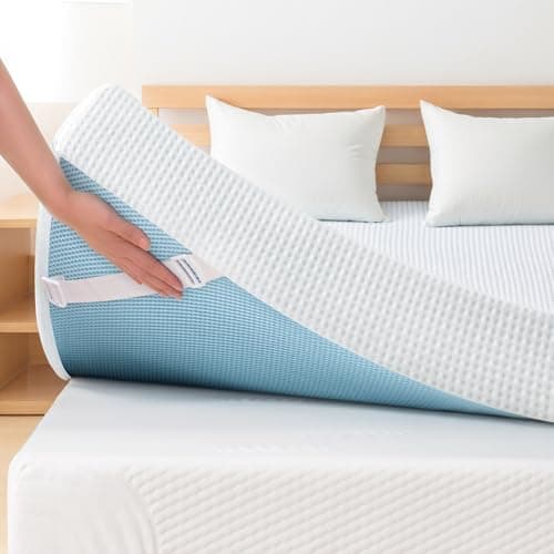 SubrTEX Gel-Infused Memory Foam Queen Mattress Topper, 2 Inch, Cooling & CertiPUR-US Certified