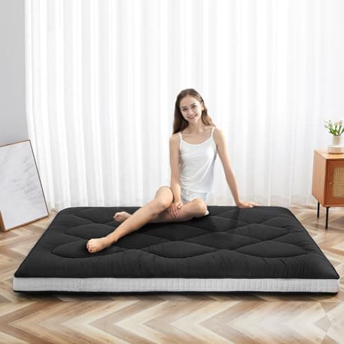 LILYPELLE Japanese Foldable Floor Mattress Futon & Tatami Mat Twin