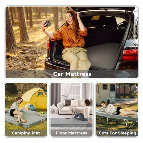 SINWEEK Waterproof Memory Foam Camping Mattress for Adults with Carrying Bag